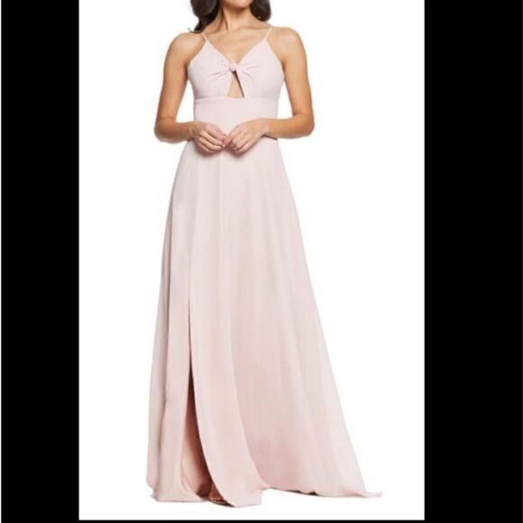 DRESS THE POPULATION CAMBRIA
TIE BODICE GOWN - Picture 9 of 16